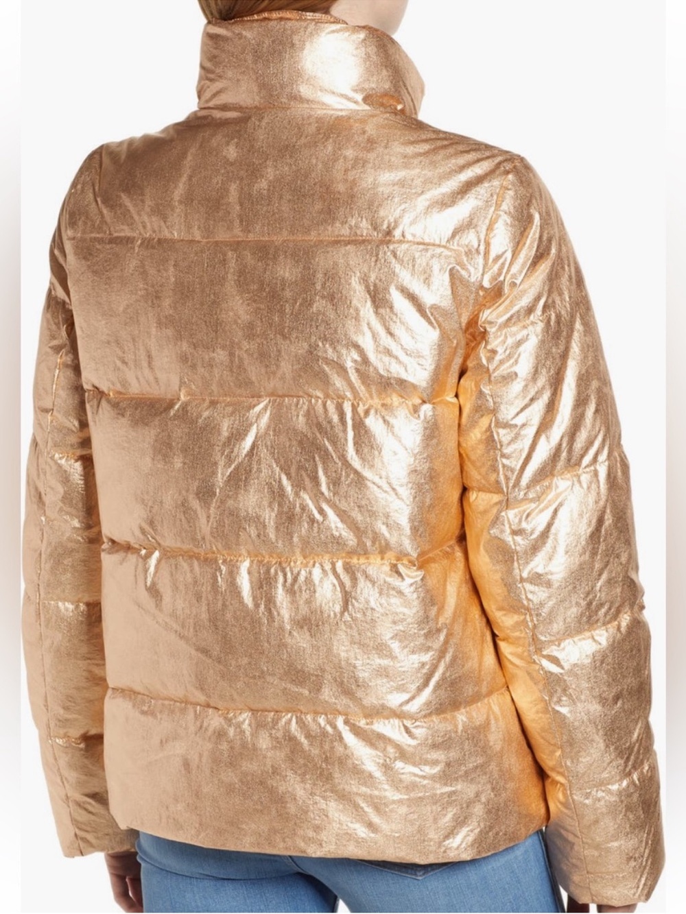 J. Crew Metallic Puffer Jacket with PrimaLoft - Picture 6 of 6